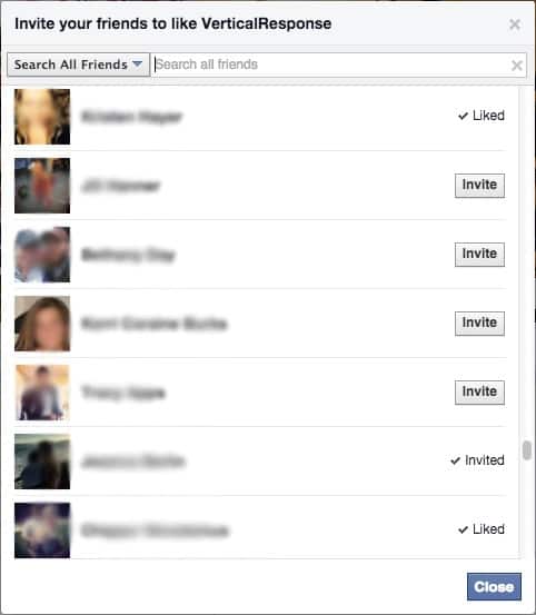 2023 social media updates inviting friends to page